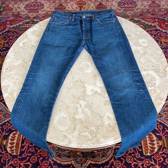 Levi’s 501 Classic Original Fit Straight Leg Button-fly Jeans - Picture 2 of 14